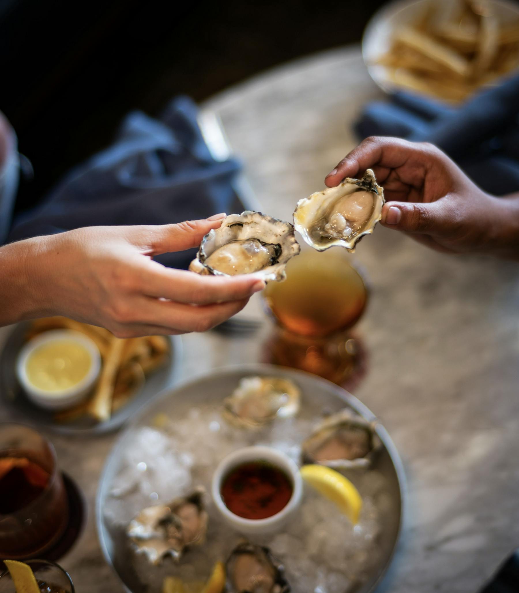 a close up of food on a table